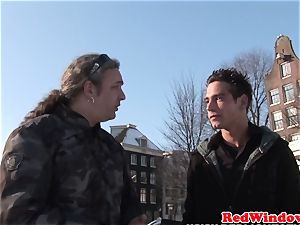 light-haired amsterdam escort cumsprayed by client