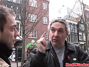 Doggystyled amsterdam prostitute smashes tourist