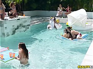 outstanding pool soiree turns into an bang-out